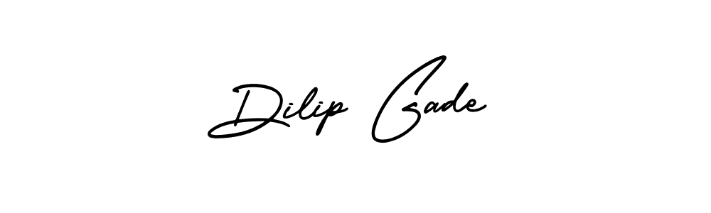 How to make Dilip Gade signature? AmerikaSignatureDemo-Regular is a professional autograph style. Create handwritten signature for Dilip Gade name. Dilip Gade signature style 3 images and pictures png