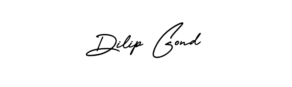 Create a beautiful signature design for name Dilip Gond. With this signature (AmerikaSignatureDemo-Regular) fonts, you can make a handwritten signature for free. Dilip Gond signature style 3 images and pictures png