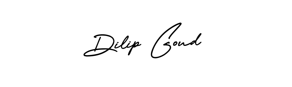 The best way (AmerikaSignatureDemo-Regular) to make a short signature is to pick only two or three words in your name. The name Dilip Goud include a total of six letters. For converting this name. Dilip Goud signature style 3 images and pictures png