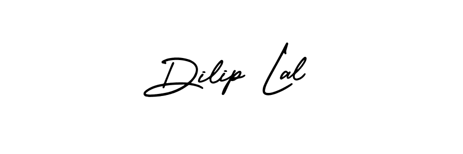 How to make Dilip Lal name signature. Use AmerikaSignatureDemo-Regular style for creating short signs online. This is the latest handwritten sign. Dilip Lal signature style 3 images and pictures png