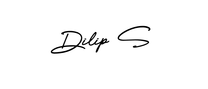 How to make Dilip S name signature. Use AmerikaSignatureDemo-Regular style for creating short signs online. This is the latest handwritten sign. Dilip S signature style 3 images and pictures png
