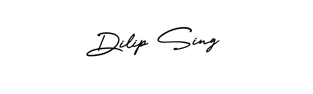 Use a signature maker to create a handwritten signature online. With this signature software, you can design (AmerikaSignatureDemo-Regular) your own signature for name Dilip Sing. Dilip Sing signature style 3 images and pictures png