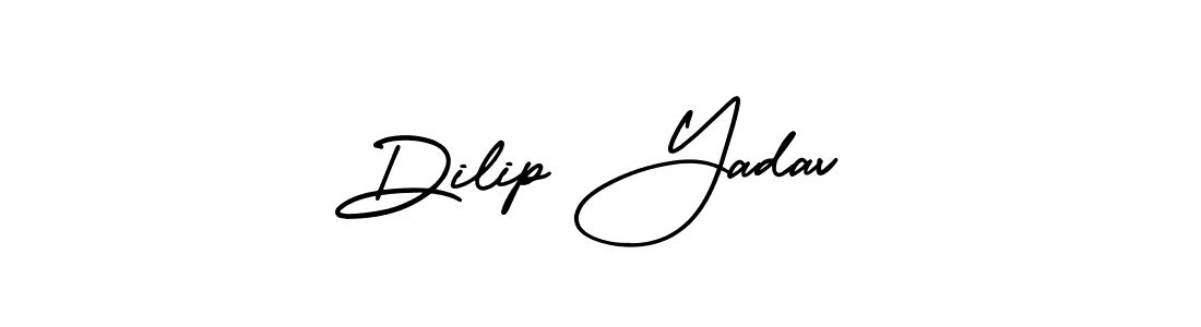 The best way (AmerikaSignatureDemo-Regular) to make a short signature is to pick only two or three words in your name. The name Dilip Yadav include a total of six letters. For converting this name. Dilip Yadav signature style 3 images and pictures png