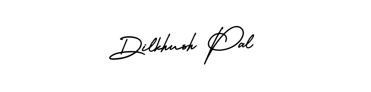 You should practise on your own different ways (AmerikaSignatureDemo-Regular) to write your name (Dilkhush Pal) in signature. don't let someone else do it for you. Dilkhush Pal signature style 3 images and pictures png