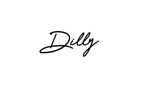 How to Draw Dilly signature style? AmerikaSignatureDemo-Regular is a latest design signature styles for name Dilly. Dilly signature style 3 images and pictures png