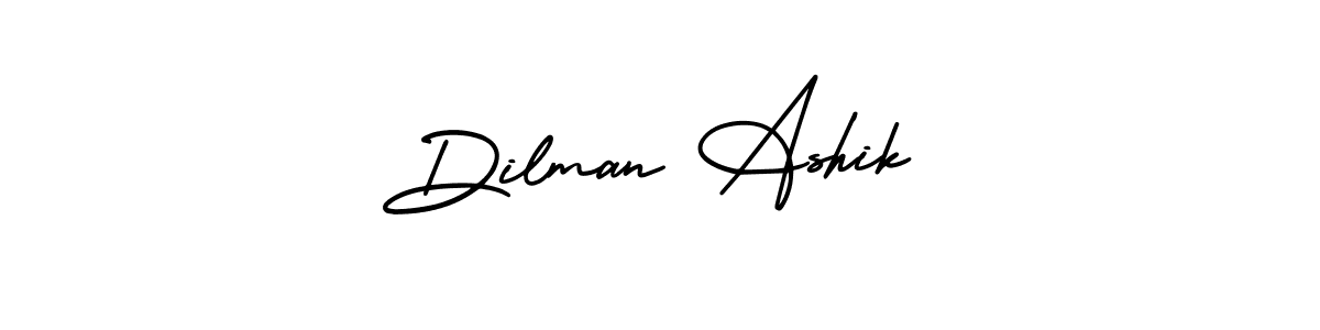 Also we have Dilman Ashik name is the best signature style. Create professional handwritten signature collection using AmerikaSignatureDemo-Regular autograph style. Dilman Ashik signature style 3 images and pictures png