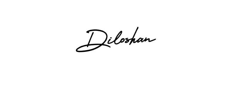 Design your own signature with our free online signature maker. With this signature software, you can create a handwritten (AmerikaSignatureDemo-Regular) signature for name Diloshan. Diloshan signature style 3 images and pictures png