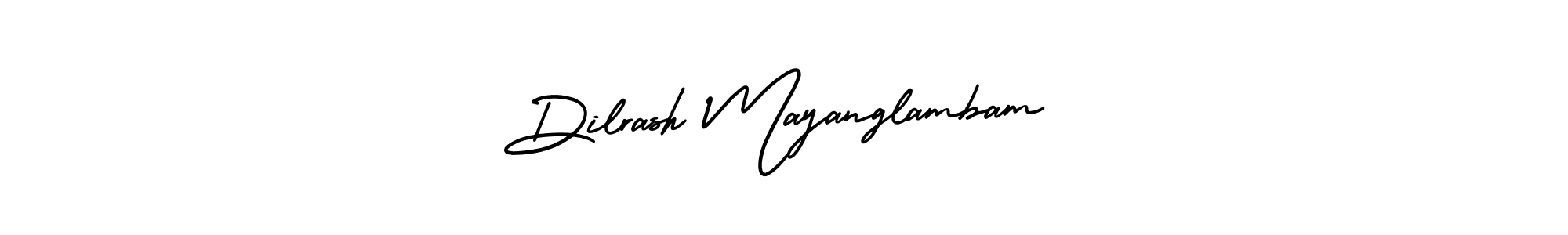 Dilrash Mayanglambam stylish signature style. Best Handwritten Sign (AmerikaSignatureDemo-Regular) for my name. Handwritten Signature Collection Ideas for my name Dilrash Mayanglambam. Dilrash Mayanglambam signature style 3 images and pictures png