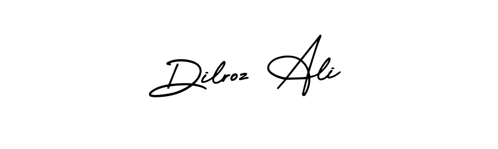It looks lik you need a new signature style for name Dilroz Ali. Design unique handwritten (AmerikaSignatureDemo-Regular) signature with our free signature maker in just a few clicks. Dilroz Ali signature style 3 images and pictures png