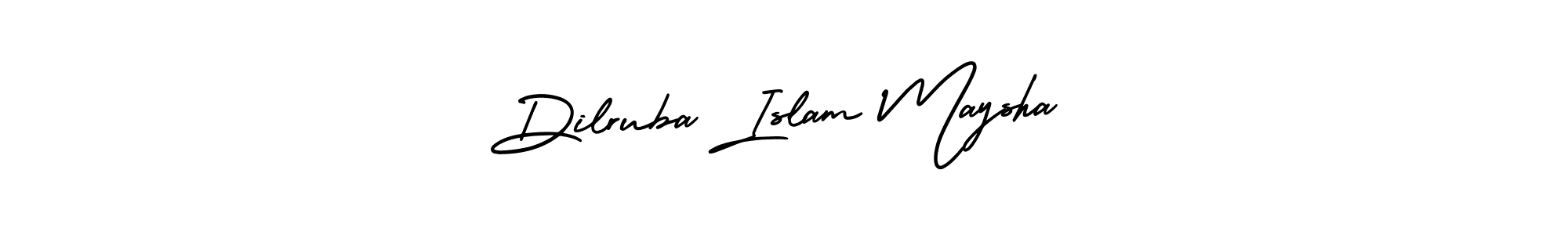 Use a signature maker to create a handwritten signature online. With this signature software, you can design (AmerikaSignatureDemo-Regular) your own signature for name Dilruba Islam Maysha. Dilruba Islam Maysha signature style 3 images and pictures png