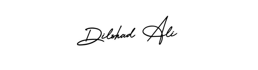 How to make Dilshad Ali name signature. Use AmerikaSignatureDemo-Regular style for creating short signs online. This is the latest handwritten sign. Dilshad Ali signature style 3 images and pictures png
