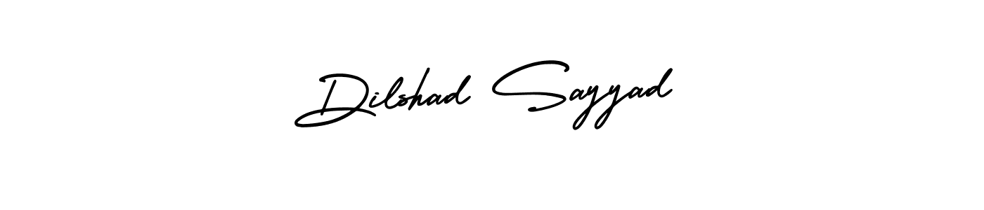 How to make Dilshad Sayyad name signature. Use AmerikaSignatureDemo-Regular style for creating short signs online. This is the latest handwritten sign. Dilshad Sayyad signature style 3 images and pictures png