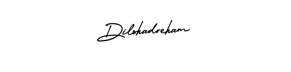 Dilshadreham stylish signature style. Best Handwritten Sign (AmerikaSignatureDemo-Regular) for my name. Handwritten Signature Collection Ideas for my name Dilshadreham. Dilshadreham signature style 3 images and pictures png