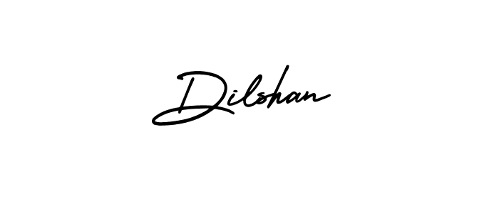 How to make Dilshan name signature. Use AmerikaSignatureDemo-Regular style for creating short signs online. This is the latest handwritten sign. Dilshan signature style 3 images and pictures png