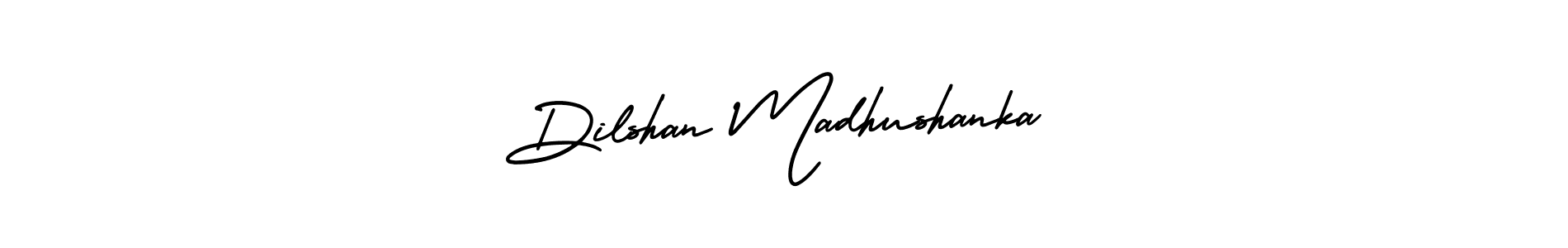 Dilshan Madhushanka stylish signature style. Best Handwritten Sign (AmerikaSignatureDemo-Regular) for my name. Handwritten Signature Collection Ideas for my name Dilshan Madhushanka. Dilshan Madhushanka signature style 3 images and pictures png