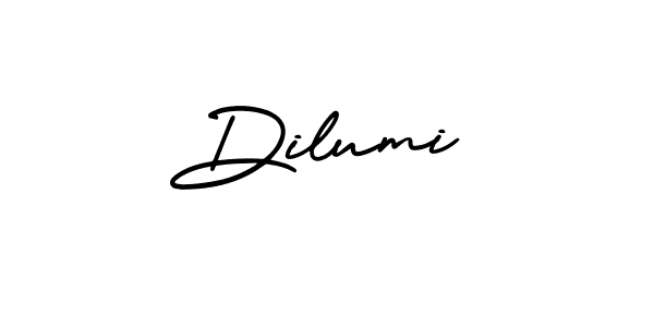 You should practise on your own different ways (AmerikaSignatureDemo-Regular) to write your name (Dilumi) in signature. don't let someone else do it for you. Dilumi signature style 3 images and pictures png