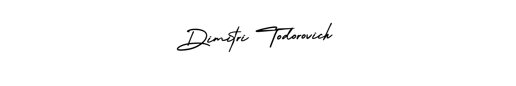 How to make Dimitri Todorovich signature? AmerikaSignatureDemo-Regular is a professional autograph style. Create handwritten signature for Dimitri Todorovich name. Dimitri Todorovich signature style 3 images and pictures png