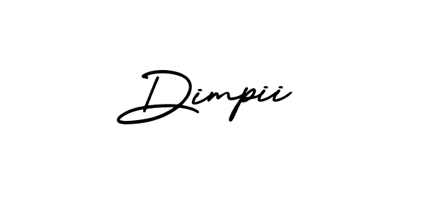 How to make Dimpii name signature. Use AmerikaSignatureDemo-Regular style for creating short signs online. This is the latest handwritten sign. Dimpii signature style 3 images and pictures png