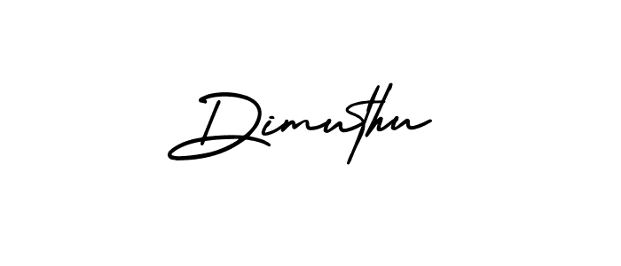 Design your own signature with our free online signature maker. With this signature software, you can create a handwritten (AmerikaSignatureDemo-Regular) signature for name Dimuthu. Dimuthu signature style 3 images and pictures png