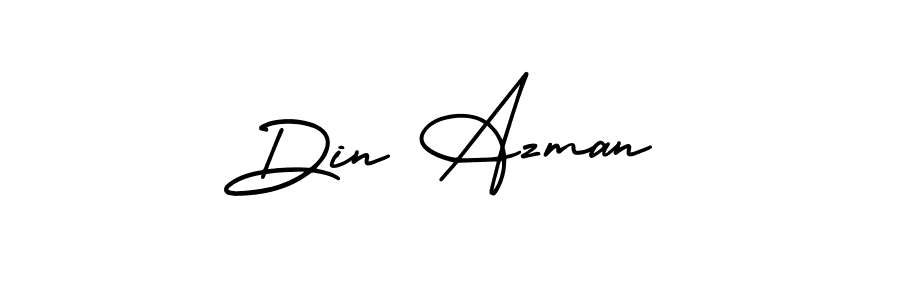 Also we have Din Azman name is the best signature style. Create professional handwritten signature collection using AmerikaSignatureDemo-Regular autograph style. Din Azman signature style 3 images and pictures png