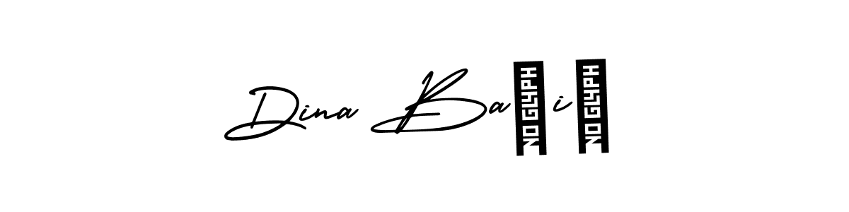 Make a beautiful signature design for name Dina Bašić. With this signature (AmerikaSignatureDemo-Regular) style, you can create a handwritten signature for free. Dina Bašić signature style 3 images and pictures png