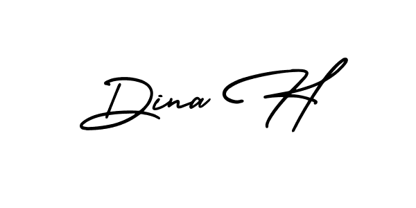 Make a beautiful signature design for name Dina H. Use this online signature maker to create a handwritten signature for free. Dina H signature style 3 images and pictures png