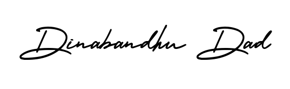 Elevate your brand with a stunning Dinabandhu Dad eSignature. The AmerikaSignatureDemo-Regular style provides a balanced, flowing aesthetic for everyday signing. Dinabandhu Dad signature style 3 images and pictures png