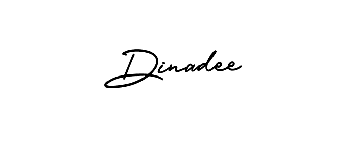 You should practise on your own different ways (AmerikaSignatureDemo-Regular) to write your name (Dinadee) in signature. don't let someone else do it for you. Dinadee signature style 3 images and pictures png