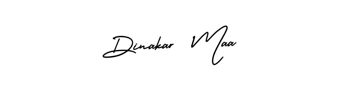 How to make Dinakar  Maa name signature. Use AmerikaSignatureDemo-Regular style for creating short signs online. This is the latest handwritten sign. Dinakar  Maa signature style 3 images and pictures png