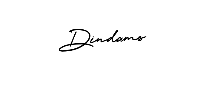 Design your own signature with our free online signature maker. With this signature software, you can create a handwritten (AmerikaSignatureDemo-Regular) signature for name Dindams. Dindams signature style 3 images and pictures png