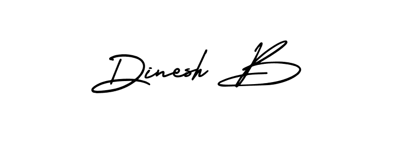 It looks lik you need a new signature style for name Dinesh B. Design unique handwritten (AmerikaSignatureDemo-Regular) signature with our free signature maker in just a few clicks. Dinesh B signature style 3 images and pictures png