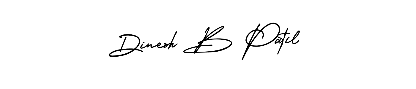 How to make Dinesh B Patil signature? AmerikaSignatureDemo-Regular is a professional autograph style. Create handwritten signature for Dinesh B Patil name. Dinesh B Patil signature style 3 images and pictures png