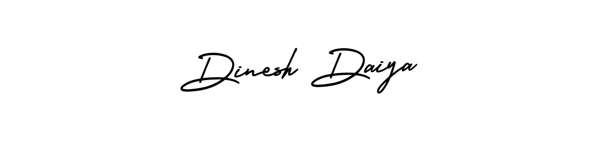 The best way (AmerikaSignatureDemo-Regular) to make a short signature is to pick only two or three words in your name. The name Dinesh Daiya include a total of six letters. For converting this name. Dinesh Daiya signature style 3 images and pictures png