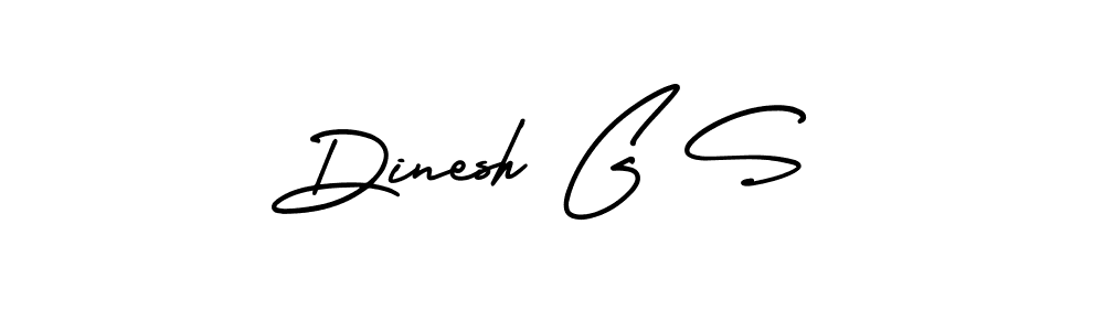 Create a beautiful signature design for name Dinesh G S. With this signature (AmerikaSignatureDemo-Regular) fonts, you can make a handwritten signature for free. Dinesh G S signature style 3 images and pictures png