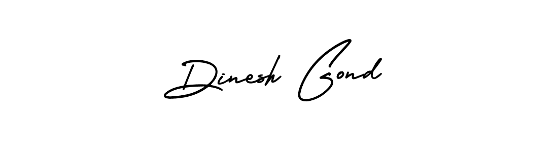 You should practise on your own different ways (AmerikaSignatureDemo-Regular) to write your name (Dinesh Gond) in signature. don't let someone else do it for you. Dinesh Gond signature style 3 images and pictures png