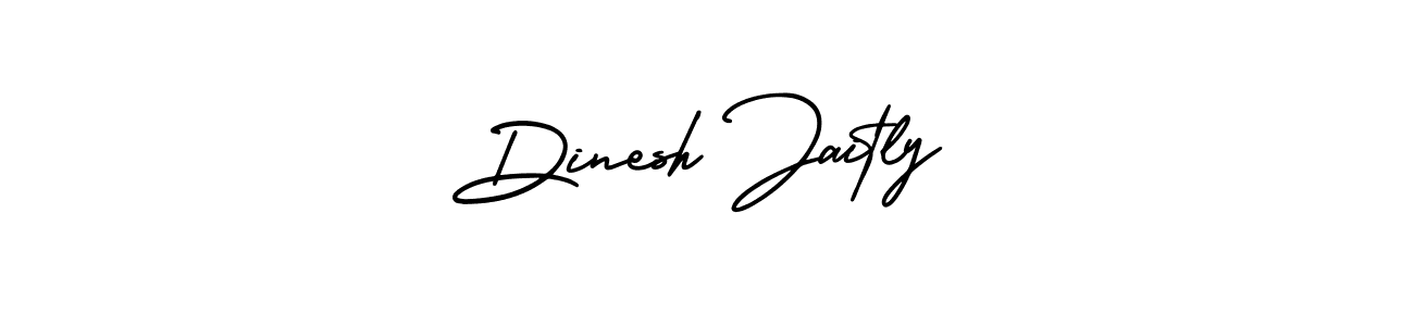 Dinesh Jaitly stylish signature style. Best Handwritten Sign (AmerikaSignatureDemo-Regular) for my name. Handwritten Signature Collection Ideas for my name Dinesh Jaitly. Dinesh Jaitly signature style 3 images and pictures png