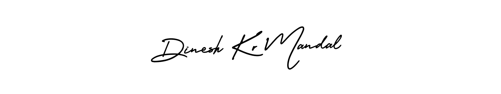 It looks lik you need a new signature style for name Dinesh Kr Mandal. Design unique handwritten (AmerikaSignatureDemo-Regular) signature with our free signature maker in just a few clicks. Dinesh Kr Mandal signature style 3 images and pictures png