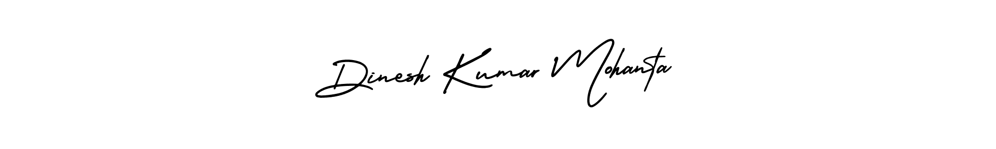 The best way (AmerikaSignatureDemo-Regular) to make a short signature is to pick only two or three words in your name. The name Dinesh Kumar Mohanta include a total of six letters. For converting this name. Dinesh Kumar Mohanta signature style 3 images and pictures png