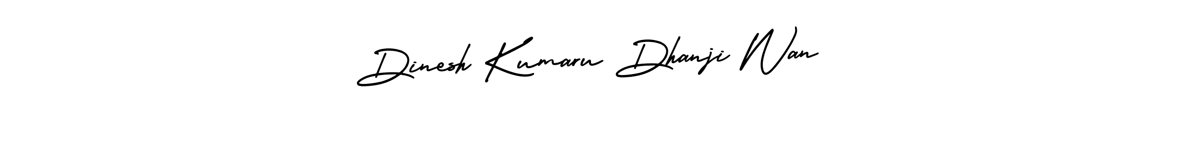 How to make Dinesh Kumaru Dhanji Wan signature? AmerikaSignatureDemo-Regular is a professional autograph style. Create handwritten signature for Dinesh Kumaru Dhanji Wan name. Dinesh Kumaru Dhanji Wan signature style 3 images and pictures png