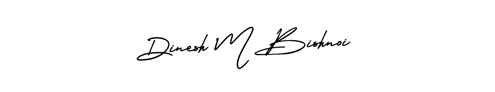 Make a beautiful signature design for name Dinesh M Bishnoi. With this signature (AmerikaSignatureDemo-Regular) style, you can create a handwritten signature for free. Dinesh M Bishnoi signature style 3 images and pictures png