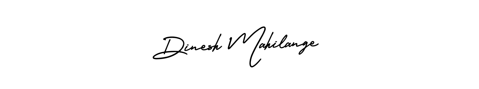 Make a beautiful signature design for name Dinesh Mahilange. With this signature (AmerikaSignatureDemo-Regular) style, you can create a handwritten signature for free. Dinesh Mahilange signature style 3 images and pictures png