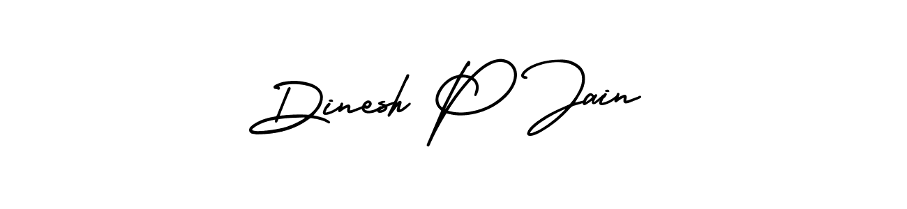 Also we have Dinesh P Jain name is the best signature style. Create professional handwritten signature collection using AmerikaSignatureDemo-Regular autograph style. Dinesh P Jain signature style 3 images and pictures png