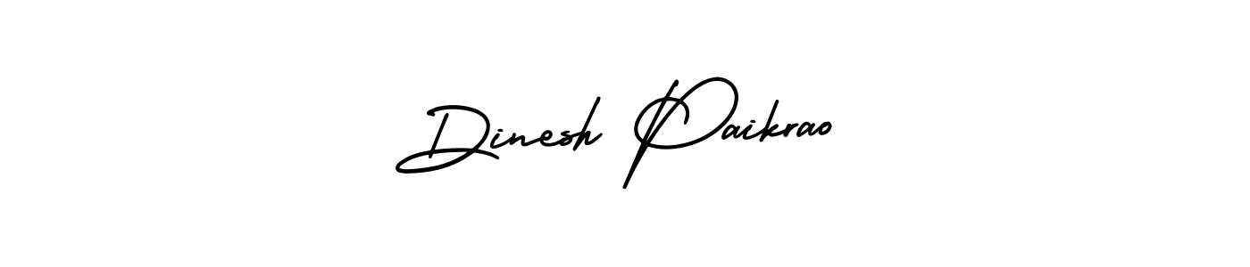 Dinesh Paikrao stylish signature style. Best Handwritten Sign (AmerikaSignatureDemo-Regular) for my name. Handwritten Signature Collection Ideas for my name Dinesh Paikrao. Dinesh Paikrao signature style 3 images and pictures png