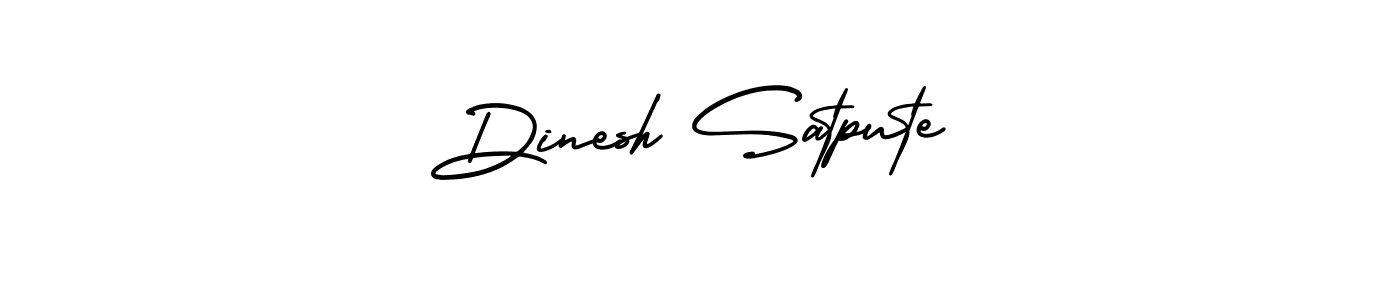 Make a short Dinesh Satpute signature style. Manage your documents anywhere anytime using AmerikaSignatureDemo-Regular. Create and add eSignatures, submit forms, share and send files easily. Dinesh Satpute signature style 3 images and pictures png