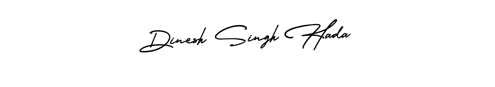 How to make Dinesh Singh Hada name signature. Use AmerikaSignatureDemo-Regular style for creating short signs online. This is the latest handwritten sign. Dinesh Singh Hada signature style 3 images and pictures png