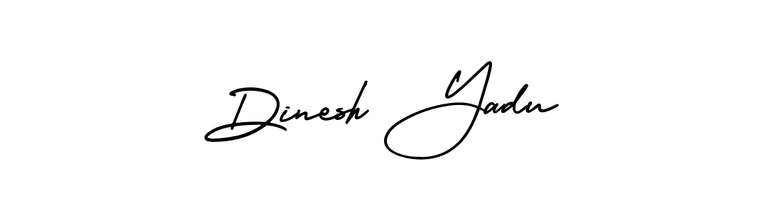 Make a beautiful signature design for name Dinesh Yadu. With this signature (AmerikaSignatureDemo-Regular) style, you can create a handwritten signature for free. Dinesh Yadu signature style 3 images and pictures png