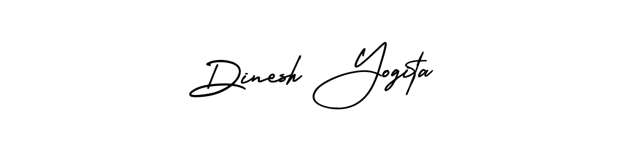 Make a beautiful signature design for name Dinesh Yogita. Use this online signature maker to create a handwritten signature for free. Dinesh Yogita signature style 3 images and pictures png