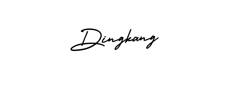 How to make Dingkang name signature. Use AmerikaSignatureDemo-Regular style for creating short signs online. This is the latest handwritten sign. Dingkang signature style 3 images and pictures png