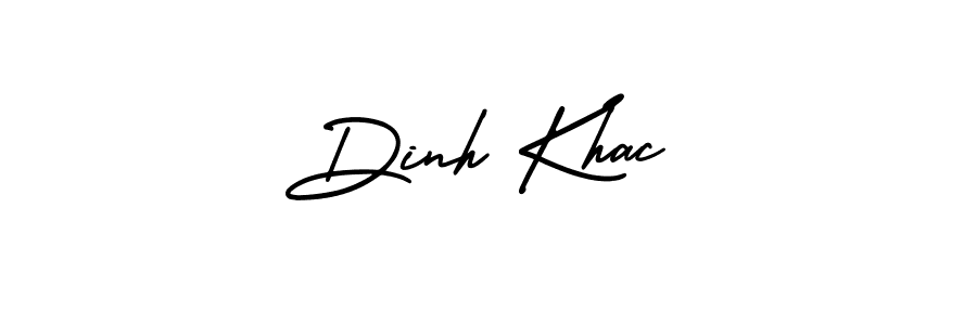 Dinh Khac stylish signature style. Best Handwritten Sign (AmerikaSignatureDemo-Regular) for my name. Handwritten Signature Collection Ideas for my name Dinh Khac. Dinh Khac signature style 3 images and pictures png