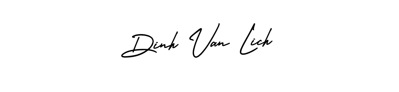 Also You can easily find your signature by using the search form. We will create Dinh Van Lich name handwritten signature images for you free of cost using AmerikaSignatureDemo-Regular sign style. Dinh Van Lich signature style 3 images and pictures png